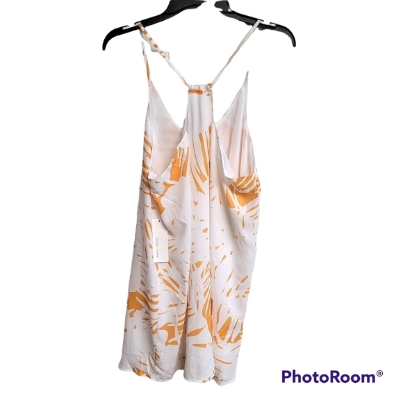 Bishop + Young Orange And White Riviera Print Flowy Tunic Dress - Picture 2 of 10